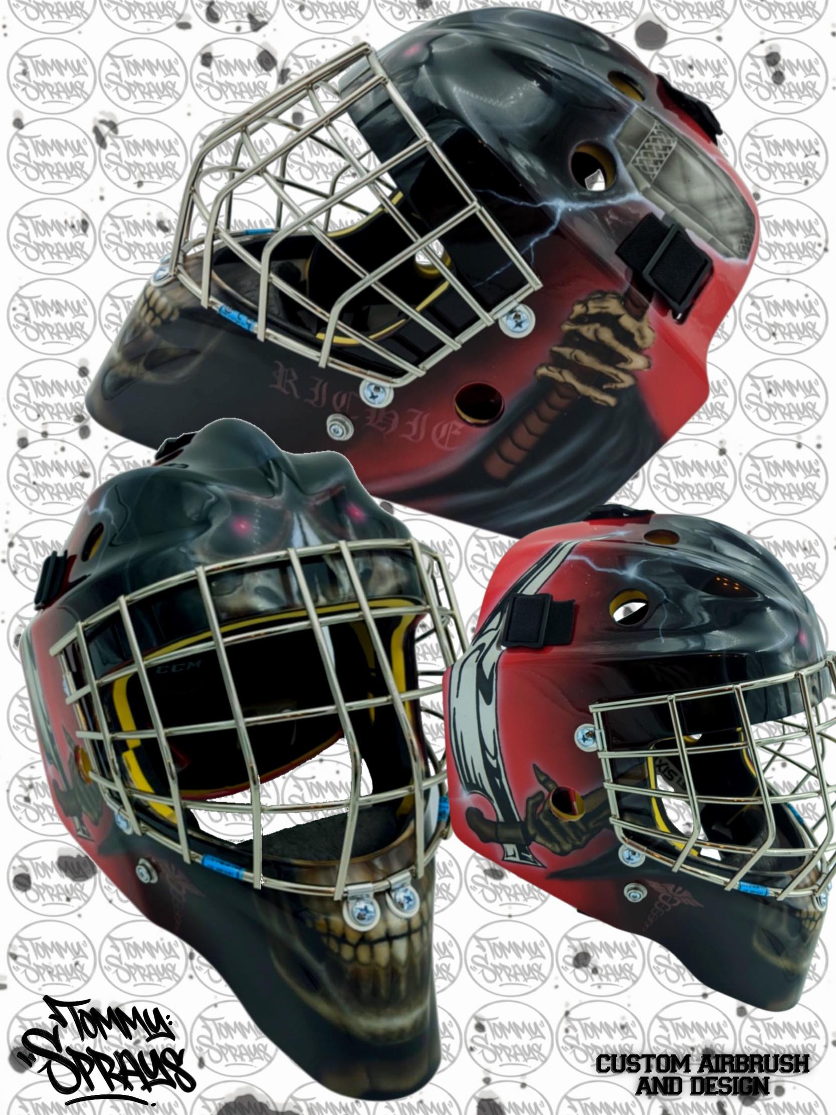 Custom Goalie Mask Art